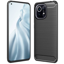 Xiaomi Mi 11 5G Telefontok - Carbon Fiber fekete szilikon tok tok és táska