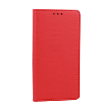 Xiaomi Mi 11, Oldalra nyíló flip tok, Smart, piros tok és táska