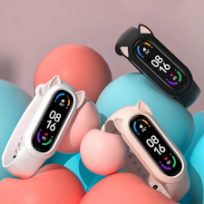 Xiaomi Mi Band 3/4/5/6 cicás okoskarkötő cserélhető pótszíj okosóra kellék