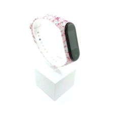 Xiaomi Mi band 3 / 4 szíjak - állatos, rózsaszín, szilikon, zöld pillangós okosóra kellék