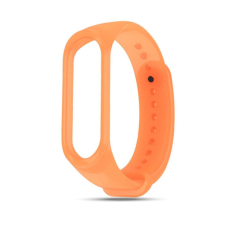 Xiaomi Mi Band 3 és Mi Band 4 okoskarkötő klasszikus áttetsző pótszíj - Narancssárga okosóra kellék