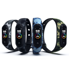Xiaomi Mi Band 3 és Mi Band 4 okoskarkötő terepszínű pótszíj óraszíj