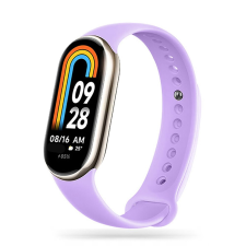  Xiaomi Mi Band 8 / 8 NFC okosóra szíj - lila szilikon szíj okosóra kellék