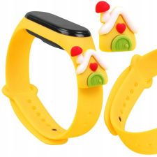 Xiaomi Mi Band Szíjas Xmas Szíja 6/5 Karácsonyi Sárga Ház okosóra kellék
