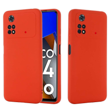 Xiaomi Poco M4 Pro 4G Silicon Hátlap - Piros tok és táska
