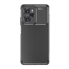  Xiaomi Poco X5 Pro 5G, Szilikon tok, közepesen ütésálló, légpárnás sarok, karbon minta, fekete