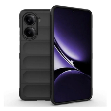Xiaomi Poco X7 Pro, Szilikon tok, közepesen ütésálló, 3D minta, fekete tok és táska