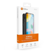 Xiaomi Redmi 10C, Szilikon tok, ultravékony, + képernyővédő üveg, fekete, gyári tok és táska