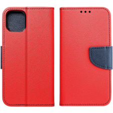  Xiaomi Redmi 12C, Oldalra nyíló tok, stand, Fancy Book, piros tok és táska
