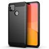  Xiaomi Redmi 9C szilikon tok, hátlaptok, telefon tok, karbon mintás, fekete