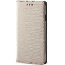  Xiaomi Redmi A3, Oldalra nyíló tok, stand, Smart Magnet, arany tok és táska