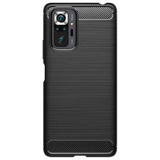  Xiaomi Redmi Note 10S Telefontok - Carbon Fiber fekete szilikon tok tok és táska