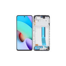 Xiaomi Redmi Note 11, LCD kijelző érintőplexivel és előlapkerettel, fekete (Incell) mobiltelefon, tablet alkatrész