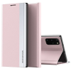  Xiaomi Redmi Note 13 4G, Oldalra nyíló tok, stand, Wooze Silver Line, rózsaszín