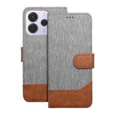  Xiaomi Redmi Note 14 4G / LTE telefontok - Jeans - szürke/barna ráhajtófüles könyvtok tok és táska