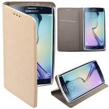 Xiaomi Redmi Note 8 Pro arany mágneses átlátszó szilikon keretes könyvtok tok és táska
