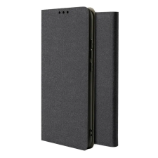  Xiaomi Redmi Note 8 Pro Telefontok - Denim fekete szilikon keretes könyvtok tok és táska