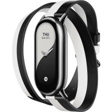 Xiaomi Smart Band 8 Double Wrap Strap - Black and white / BHR7311GL okosóra kellék