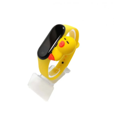 Xiaomi Xiaomi Mi band 3 / 4 szíjak - 3D-s, citromsárga, sárga, szilikon okosóra kellék