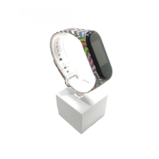Xiaomi Xiaomi Mi band 3 / 4 szíjak - csíkos, nonfiguratív, szilikon, tarka okosóra kellék