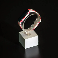Xiaomi Xiaomi Mi band 5 / 6 szíjak - motívumos, piros, puszis, szilikon okosóra kellék