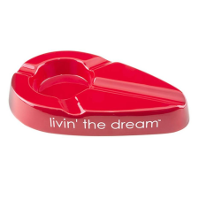 Xikar kerámia szivar hamutál Livin the Dream 4 szivar - piros hamutartó