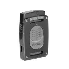 Xikar Ultra Mag Black kombinált szivargyújtó erős szúrólánggal és beépített szivarvágóval - sötétszürke öngyújtó