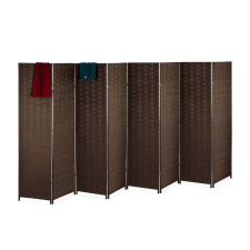 XL térelválasztó paraván 8 részes barna 170 x 320 cm 10035327_93 bútor