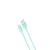XO Kábel: XO NB156 - USB / TYPE-C (USB-C) zöld kábel, 2,4A