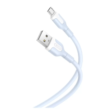 XO NB212 kábel USB-A / Micro USB 1M 2.1A Kék (128404) kábel és adapter