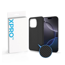 xPRO CarbonSkin MagSafe hátlap ECO csomagolással Apple iPhone 17 Pro Max fekete tok és táska