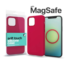 xPRO MagSafe rögzítésű Soft Touch Szilikon tok Apple Iphone 15 Pro készülékhez - piros tok és táska