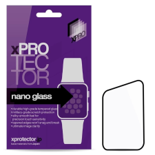 xPRO ™ Nano Glass kijelzővédő fekete kerettel Apple Watch S10 46mm készülékhez (130843) okosóra kellék