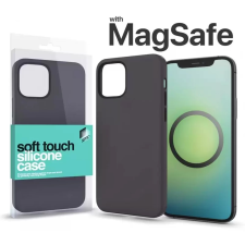 xPRO Soft Touch MagSafe Silicon Case iPhone 15 éjfekete mobiltelefon kellék