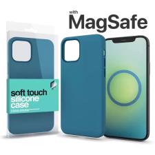 xPRO Soft Touch MagSafe Silicon Case iPhone 15 Pro viharkék mobiltelefon kellék