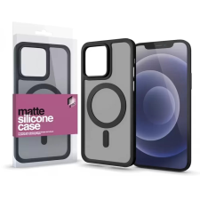 xPRO Szilikon Matte MagSafe tok iPhone 15 Pro fekete mobiltelefon kellék