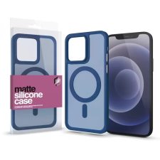 xPRO Szilikon Matte MagSafe tok iPhone 15 Pro Max kék mobiltelefon kellék