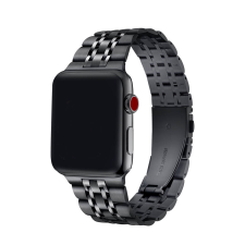 xPRO tector Apple Watch rozsdamentes acél szíj fekete 42 / 44mm okosóra kellék