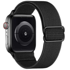 Xprotector Apple Watch 4-6, SE, SE (2022) (38 / 40 mm) / Watch 7-9 (41 mm), textíl pótszíj, körpánt, Xprotector, fekete okosóra kellék