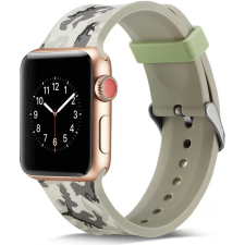 Xprotector Apple Watch 4-6, SE, SE (2022) (42 / 44 mm) / Watch 7-9 (45 mm) / Watch Ultra 1-2 (49 mm), szilikon pótszíj, állítható, terep minta, C13, Xprotector, mintás/szürke okosóra kellék
