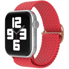 Xprotector Apple Watch 4-6, SE, SE (2022) (42 / 44 mm) / Watch 7-9 (45 mm) / Watch Ultra 1-2 (49 mm), textíl pótszíj, körpánt, szőtt stílusú, Xprotector, piros okosóra kellék