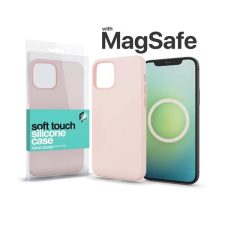Xprotector MagSafe rögzítésű Soft Touch Szilikon tok Apple iPhone 15 Pro, krétarózsaszín tok és táska