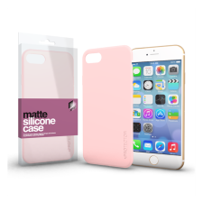 Xprotector Matte, ultra vékony matt szilikon hátlap tok, Apple iPhone SE (2020)/7/8, púder pink tok és táska
