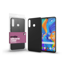 Xprotector Matte, ultra vékony szilikon hátlap tok, Huawei P30 Lite, fekete tok és táska