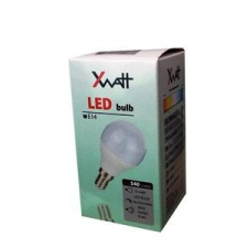 XWATT XWLGE14/6W LED Kis gömb izzó 6W-os E14-es foglalattal izzó
