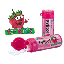 Xylitol eper rágógumi gyerekeknek 30db diabetikus termék