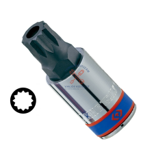  XZN Bitfej 1/2&quot; rövid M16 furatos dugókulcs
