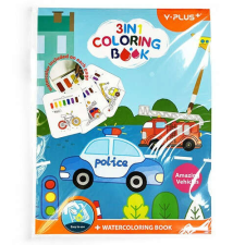 Y-PLUS Kreatív kifestőkönyv Y-plus+  Csodálatos járművek gyermek- és ifjúsági könyv