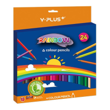 Y-PLUS Színes Ceruza Y-Plus Rainbow, háromszögletű, 24 db-os készlet színes ceruza