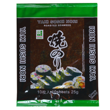 Yaki sushi nori pörkölt algalap 25 g reform élelmiszer